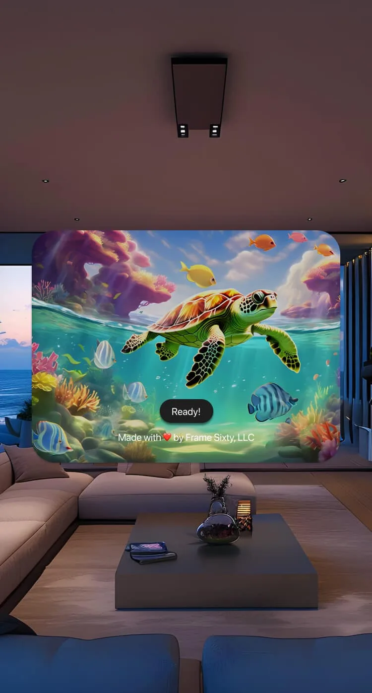 Aquarium mobile frame sixty