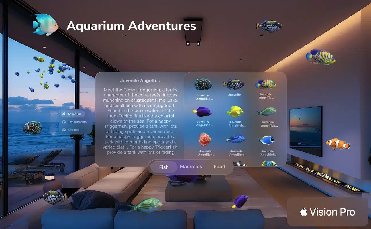 Apple Vision Pro Aquarium