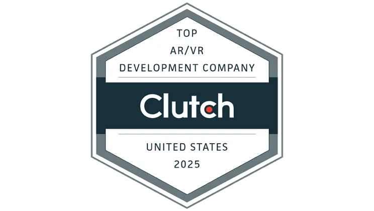 Clutch Top AR/VR Development Company badge