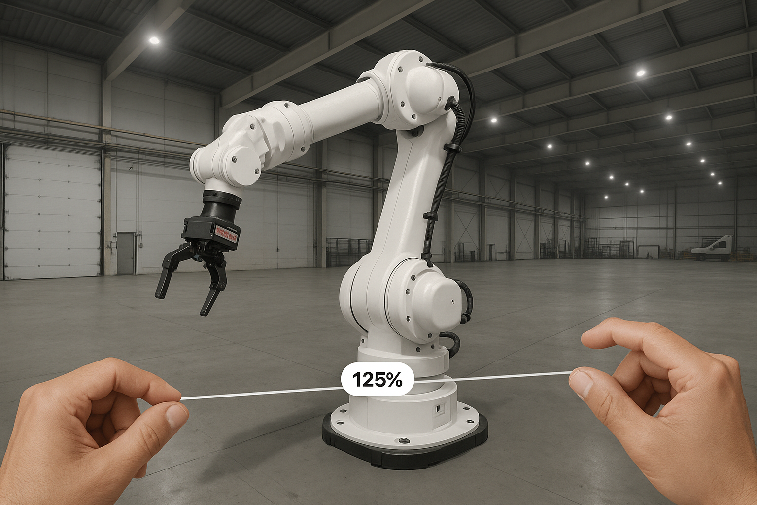 ar demo a robotic arm product demo augmented reality on apple vision pro.