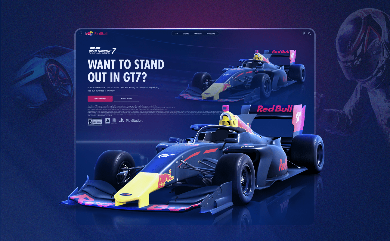 Red Bull Gran Turismo website