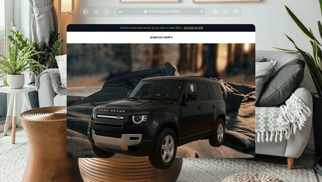 mixed reality of a car