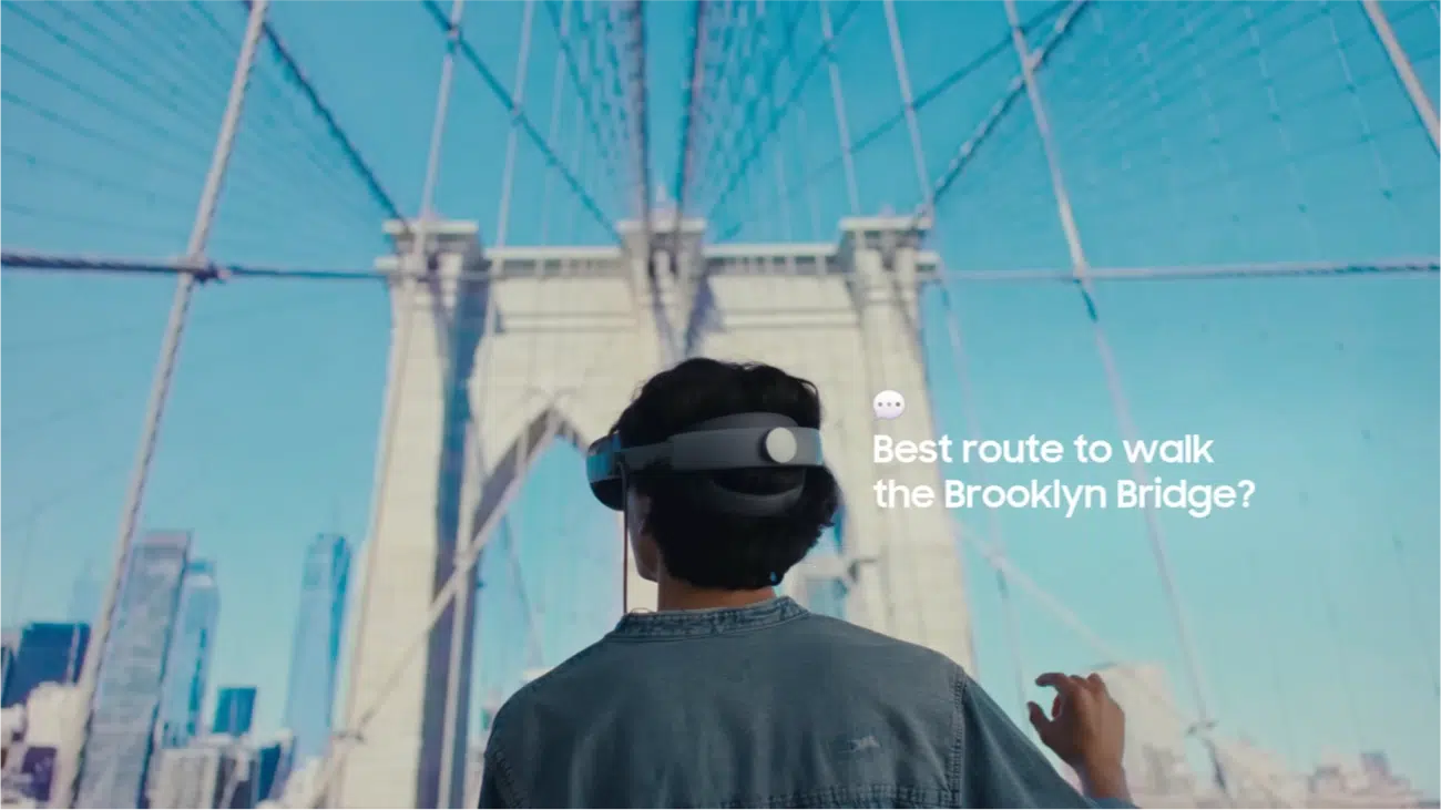Google Gemini running Android XR