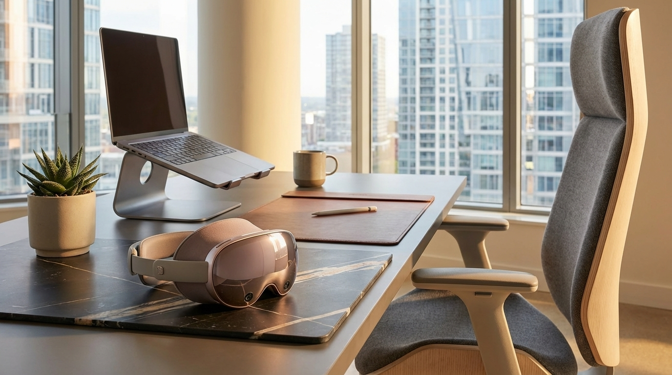 a samsung galaxy xr on a desk