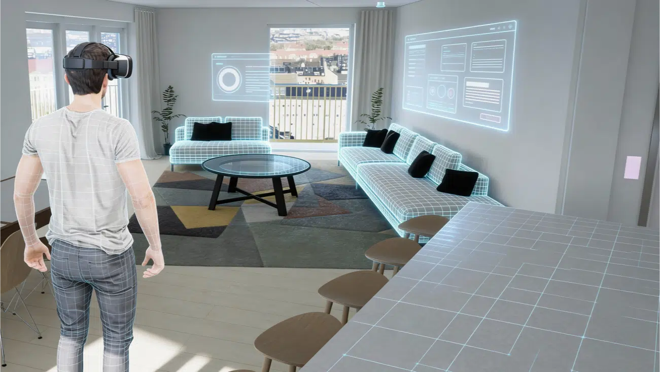 NVIDIA Omniverse digital twin streamed to XR headsets including Vision Pro and Meta Quest