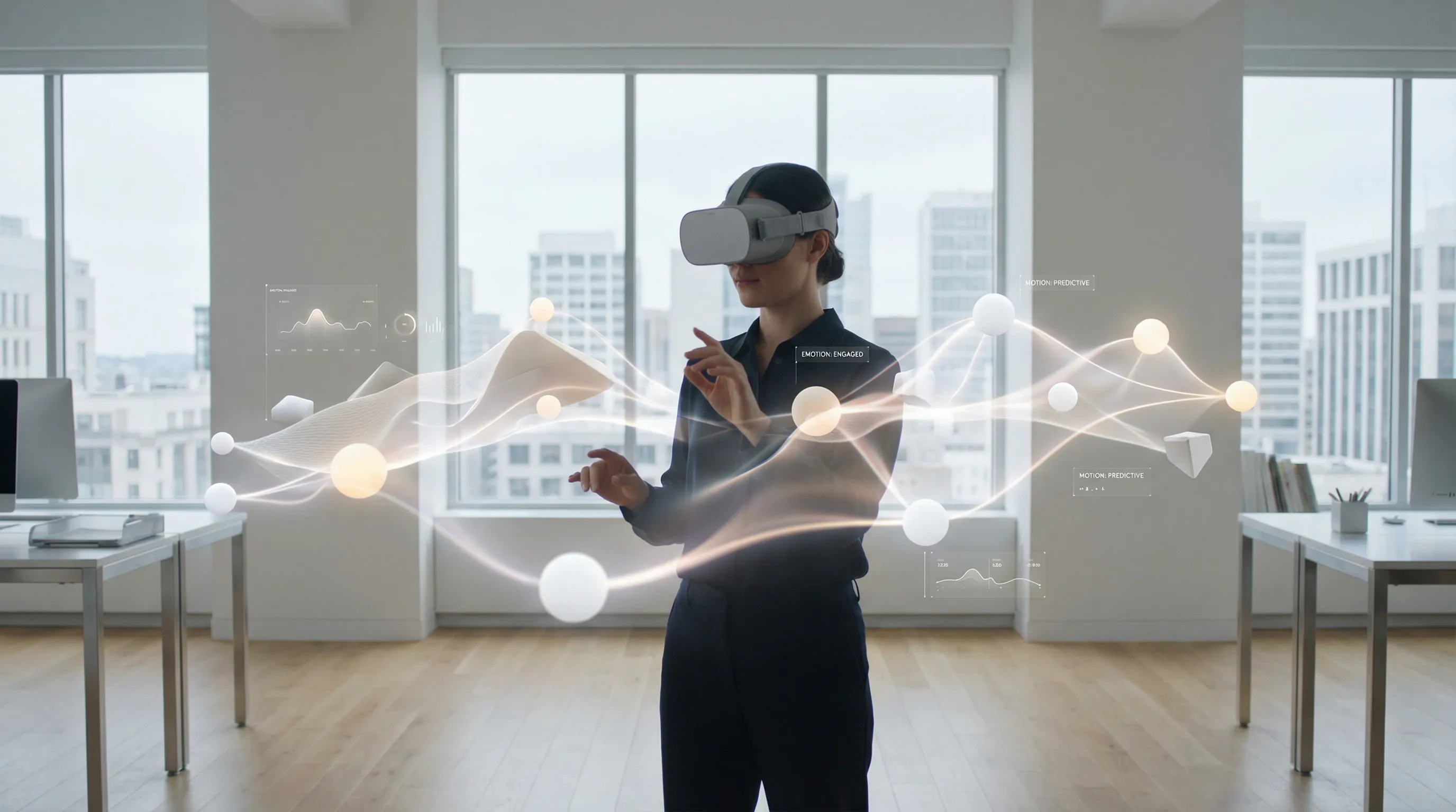 women wearing a samsung galaxy xr