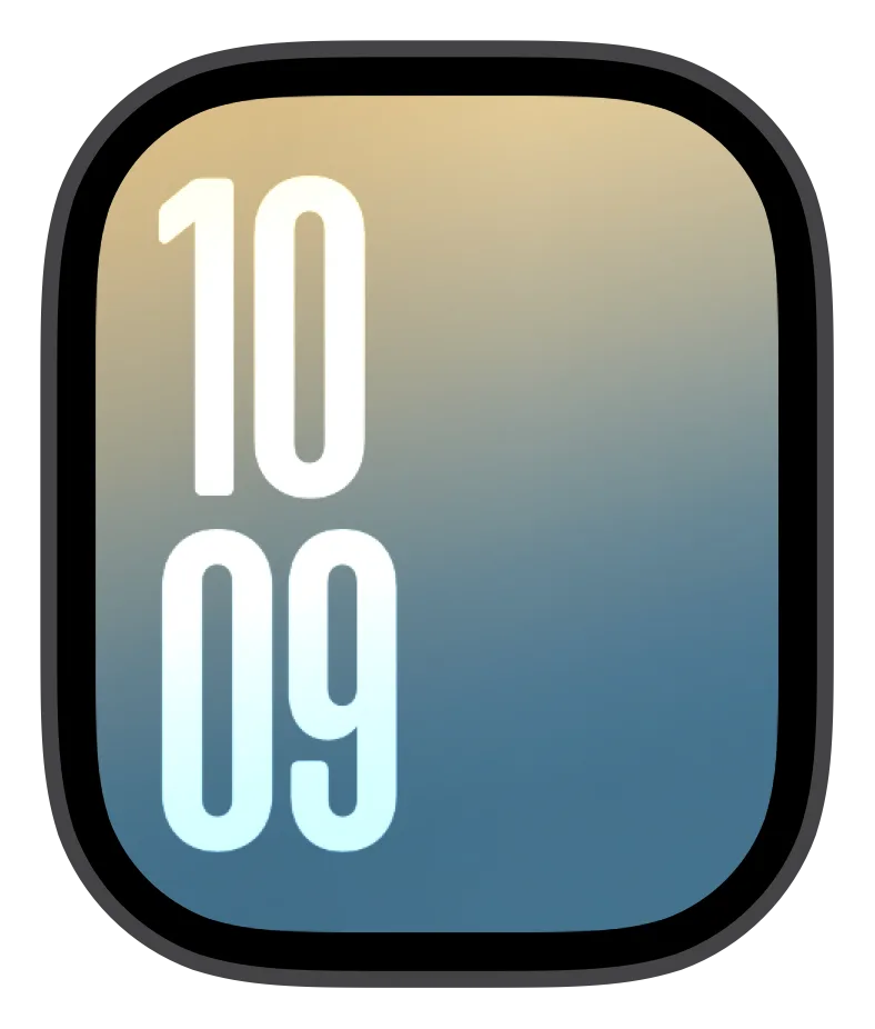 Aqua Sunsets Apple Watch face