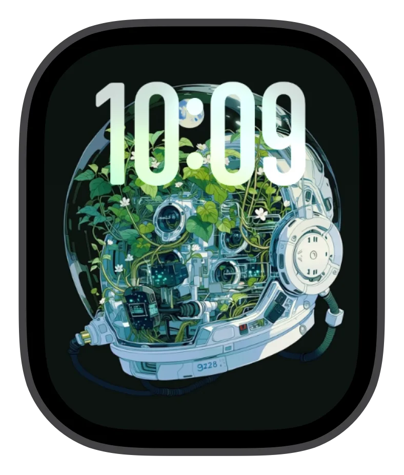 Biohelmet Bloom Apple Watch face