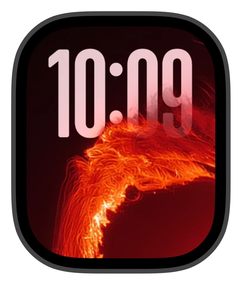 Crimson Flow Apple Watch face