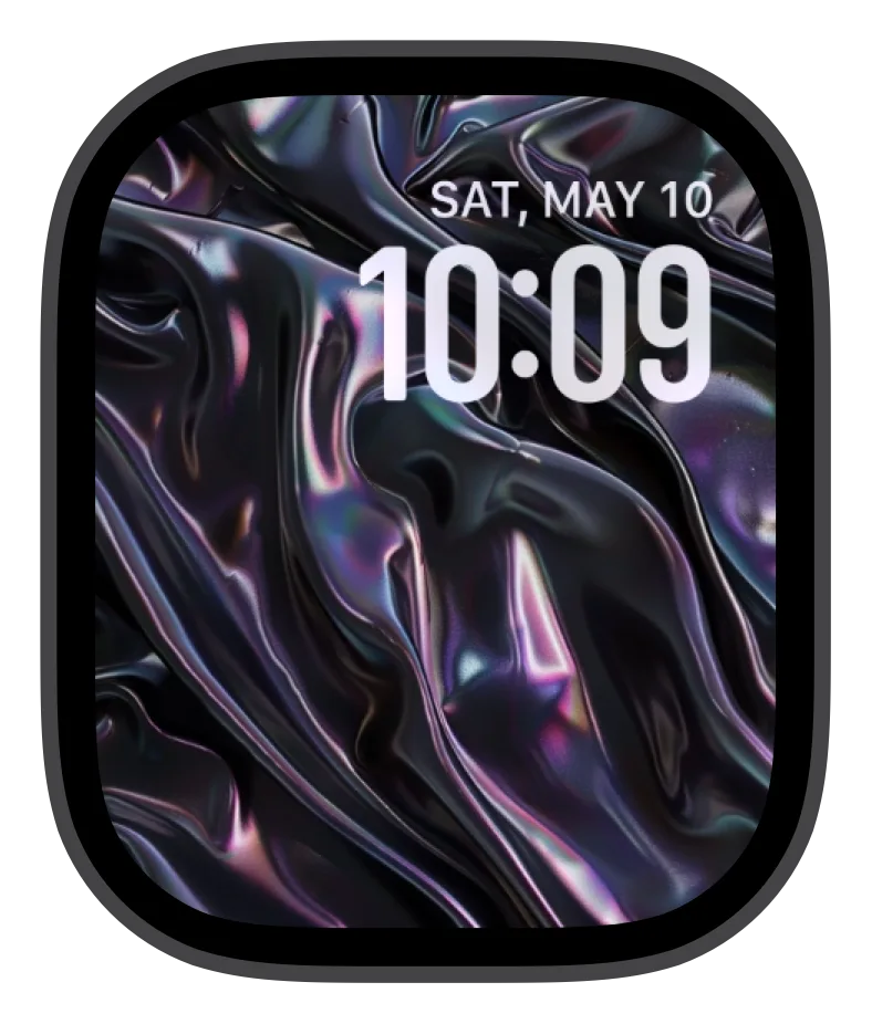Iridescent Flow Apple Watch face
