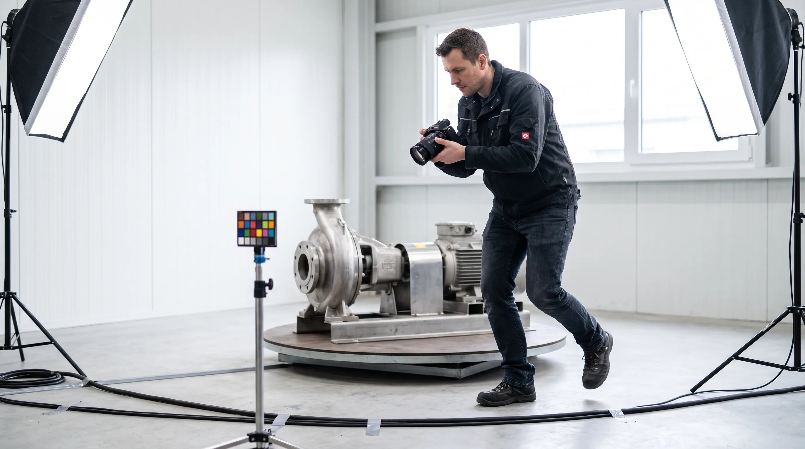 Photogrammetry capture of industrial equipment for a photoreal digital twin
