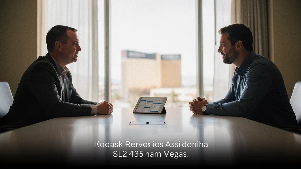 Las Vegas app developers and their client review mobile wireframes in a resort conference room