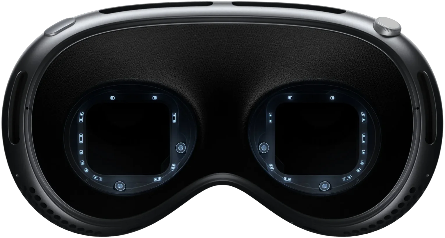 Apple Vision Pro headset seen from the front