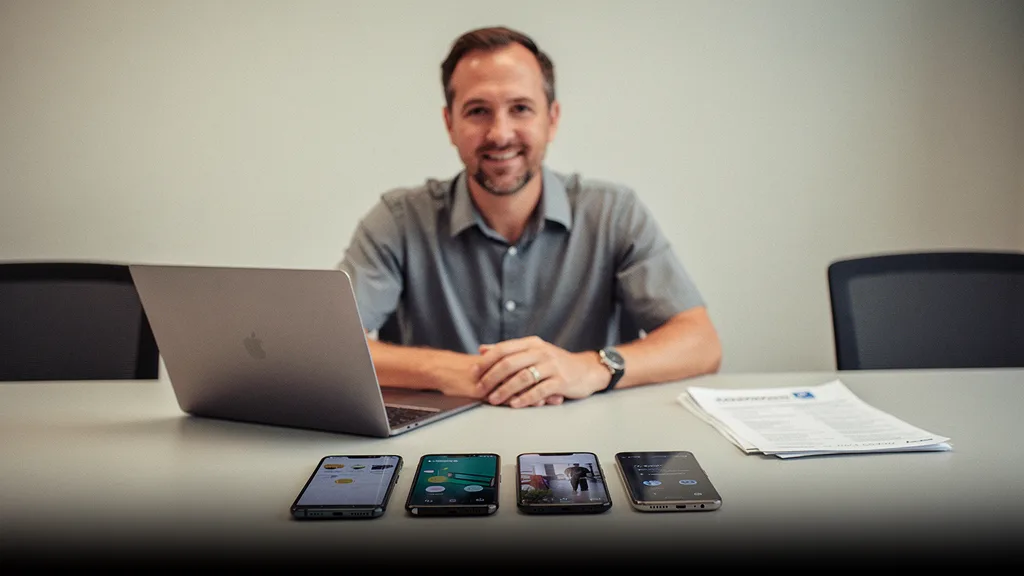 Steps to hire ARCore developers: a manager reviews Android test devices and candidate portfolios