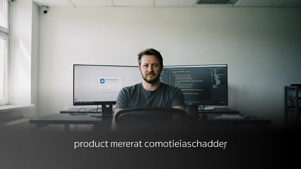Developer at a dual-monitor desk deciding between a PWA and native app build